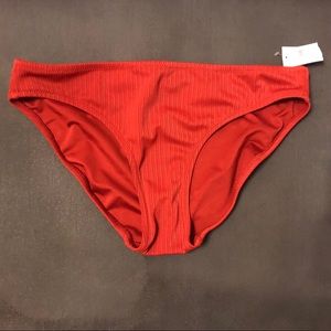OLD NAVY ribbed swimsuit bottoms NWT rusty orange